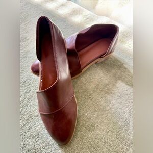 Classic Vegan Leather Loafers in Rich Brown